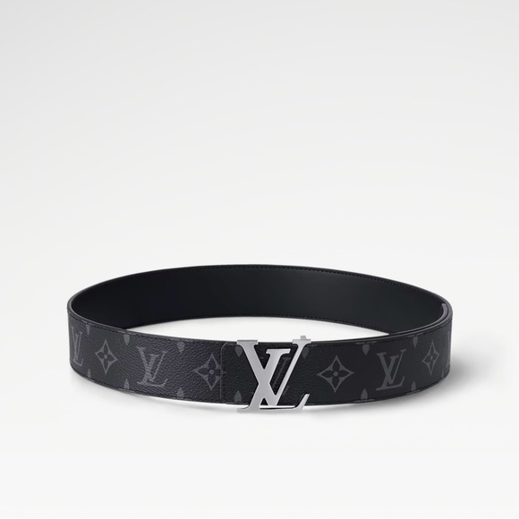 louis vuitton silver buckle belt